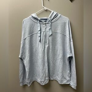 Ricki’s Half-Zip Lightweight Hoodie‎ – Light Blue